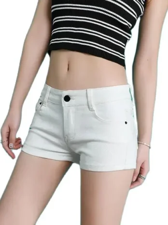 Short en jean taille basse pour femme, culotte en jean classique, vêtements de sport de plein air pour femme, cadeau fille, mode printemps et été, nouveau